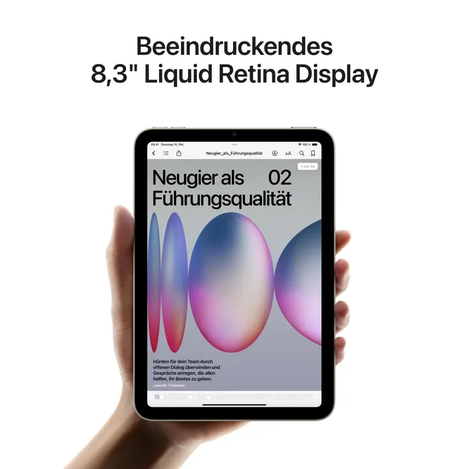 Apple iPad mini 2024 WiFi 128 GB Violett MXN93NF/A – Bild 5