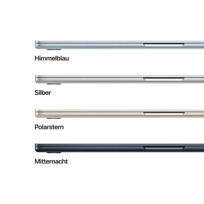 Apple MacBook Air 15,3" 2025 M4/24/1TB SSD 10C GPU Silber BTO – Bild 3
