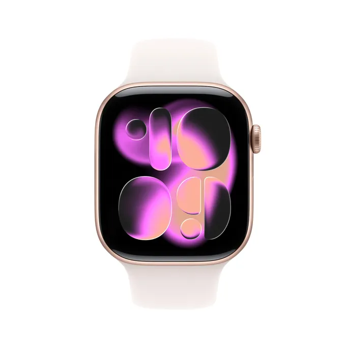 Apple Watch Series 11 GPS + Cellular 46mm Rose Gold Aluminium Gehäuse mit Sport Band (light blush) - M/L – Bild 2