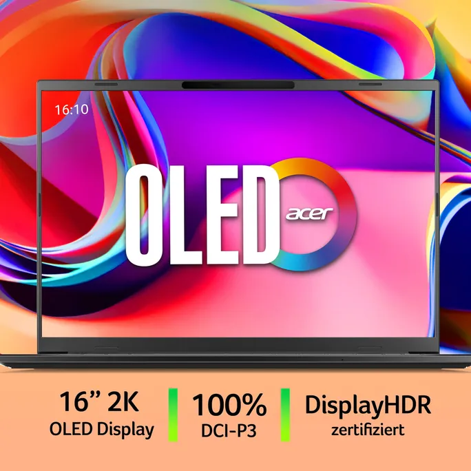 Acer Aspire 16 AI OLED A16-61M-R583 16" WUXGA+ OLED Ryzen AI 7 350 32GB/1TB Win11 – Bild 2