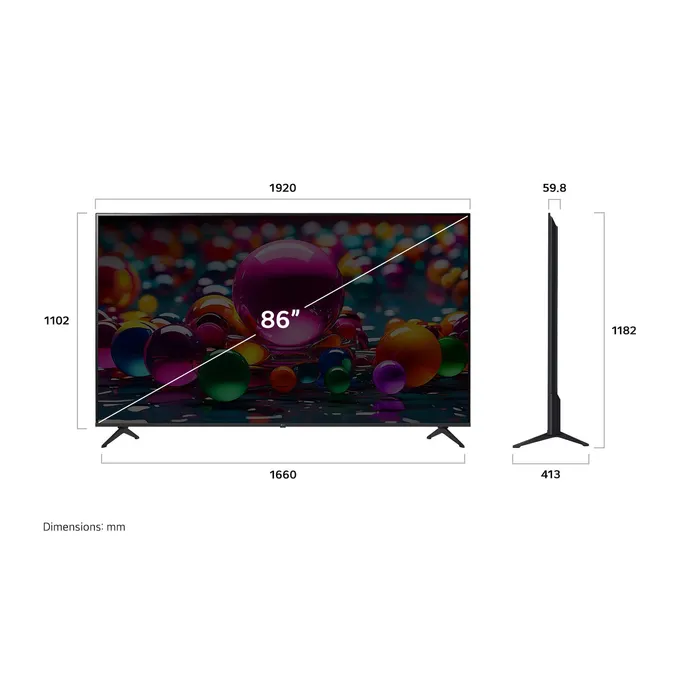 LG 86UA75006LA 218cm 86" 4K LED Smart TV Fernseher – Bild 2