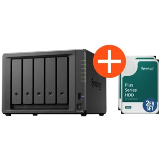 Synology DS1525+ NAS System 5-Bay 24 TB inkl. 2x 12 TB Synology HDD HAT3310-12T