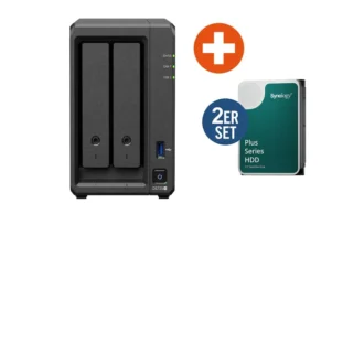 Synology Diskstation DS725+ NAS System 2-Bay 12TB  inkl. 2x 6 TB Synology HDD HAT3300-6T