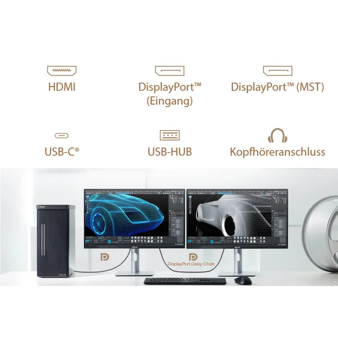 ASUS ProArt PA279CRV 27 Zoll 4K (UHD) IPS Office Monitor 60 Hz 16:9 DP/HDMI/USB-C PD96W Docking – Bild 2