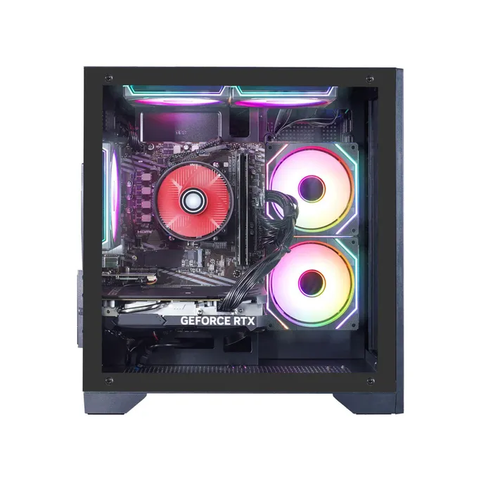 Hyrican GAMEMAX MegaDeal Infinity Mini BK SET2700 7796 Ryzen 7 5700X 16GB/1TB SSD RTX 5060Ti Win11 + MSI MAG 32C6X Curved Monitor 80cm (32") – Bild 4