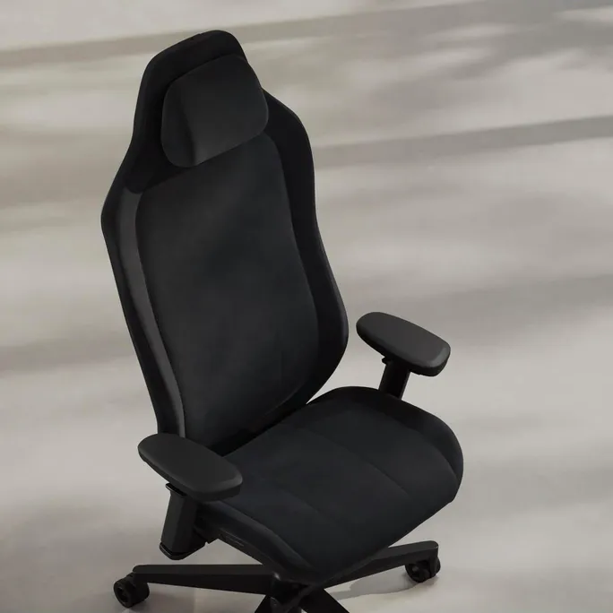 Fractal Refine Gaming Chair Alcantara Dark | Synchro-Tilt Mechanismus, Rückenlehne mit integrierter Lordosenstütze – Bild 3