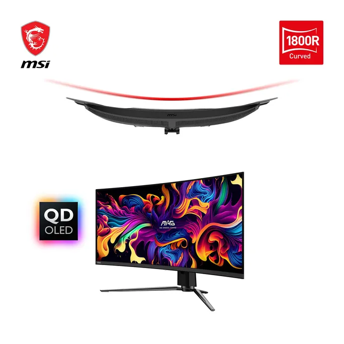 MSI MAG 341CQPDE QD-OLED 34 Zoll UWQHD Curved QD-OLED 21:9 175 Hz Monitor – Bild 4