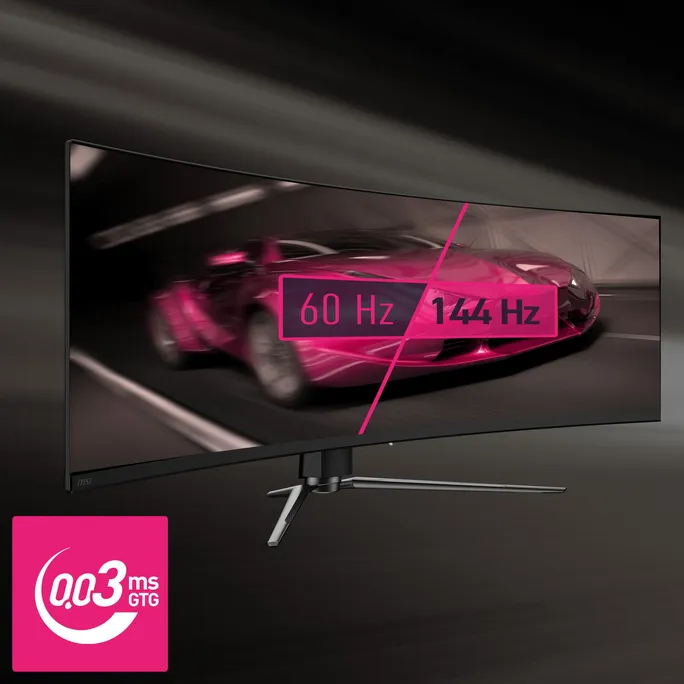 MSI MPG 491CQPDE QD-OLED 49 Zoll DQHD Curved QD-OLED 32:9 144 Hz Monitor – Bild 4