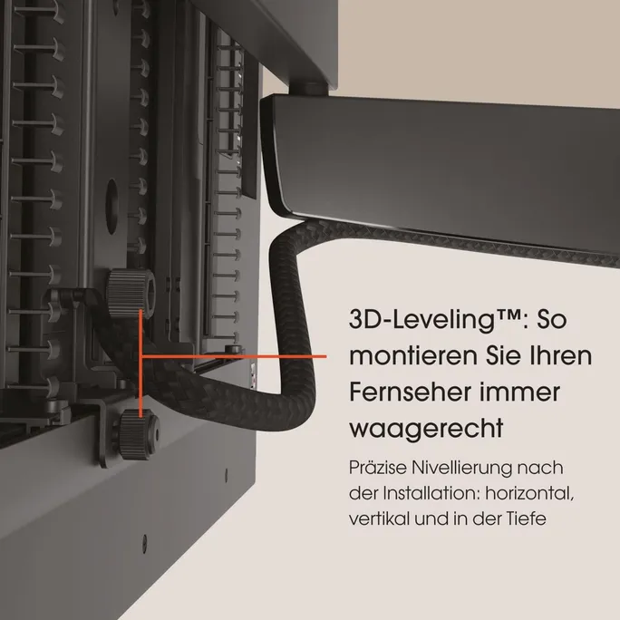 Vogels Wandhalterung SCHWENKEN TVM 7655 VESA 200x100 bis 600x400 mm schwarz – Bild 5